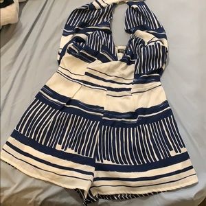 Vacation Sailor style Halter Romper